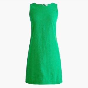 NWT- RARE discontinued color- J. Crew Sleeveless Bright Green Shift Dress